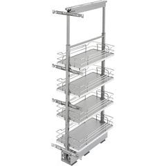Household Essentials Silver 1239-1 Free Standing Pull Out Cabinet Organizer  Shelf | Double, 16.5 Deep