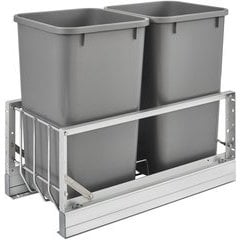 Rev-A-Shelf 5349-1527DM-2, 27 Quart Premiere Double Trash