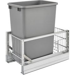 Rev-A-Shelf 5349-15CKGR-1, 24 Quart Aluminum Bottom Mount