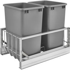 Rev-A-Shelf 5349-2150DM-2, 50 Quart Premiere Double Trash Pull-Out ...