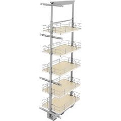 Hardware Resources 12 Inch Width Pantry Door Mount Cabinet Organizer, Wood,  Min. Cabinet Opening: 13 Inch Width x 48 Inch Height PDM45