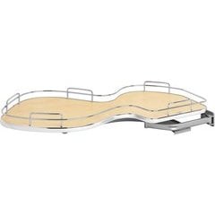 Rev-A-Shelf Rev-A-Shelf - Cloud 15 inch Double Tier Blind Corner Organizer Left Hand Maple 5372-15-MP-L