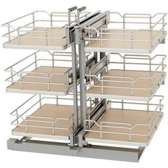 Rev-A-Shelf 53PSPE3-15SC-GR, Elite 3-Tier Non-Handed (Hinged L or