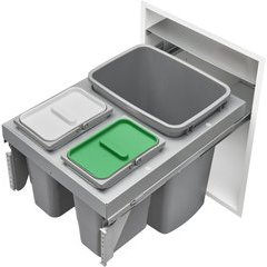 Rev-A-Shelf 53TM-24GSCDM4-FL, (2) 35 Quart and (2) 8 Quart Top Mount ...
