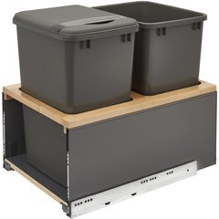 Rev-A-Shelf 5LB-1835OGMP-213, 35 Quart Double LEGRABOX Pull-Out