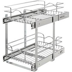 Rev-A-Shelf 11-3/8 Inch Width Single Kitchen Cabinet Pull-Out Wire