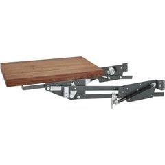 Rev-A-Shelf - RAS-ML-HDCR - Full Height Base Cabinet Heavy Duty Mixer Lift  - Includes 3/4 x 12 x 19 Shelf Platform for 18 width Base Cabinet -  Maple Butcher Block - Trimmable 