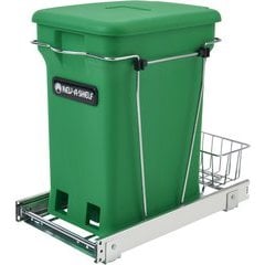 【Rei Keven】 Rev-A-Shelf RV-1216-CKBK-1, 24 Quart Single Wire Bottom