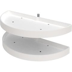 6882 2 Shelf Pivot/Slide Half Moon Lazy Susan 31