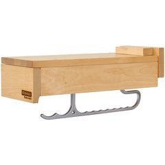 Rev-A-Shelf Glideware Pull-Out Base Cabinet Organizer w/ Adjustable Hooks  & Ball Bearing Slides, Maple Finish