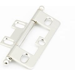 20% OFF Non-Mortise Hinge with Ball Tips, Polished Nickel