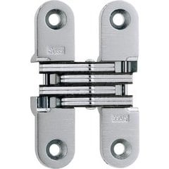 5/8 in. x 2-3/4 in. Satin Chrome Invisible Hinge 5/8 in. x 2-3/4 in. Satin Chrome Invisible Hinge