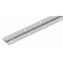 23-5/8 Inch Length Piano Hinge for LADH Lift Assist Damper, Polished Stainless Steel