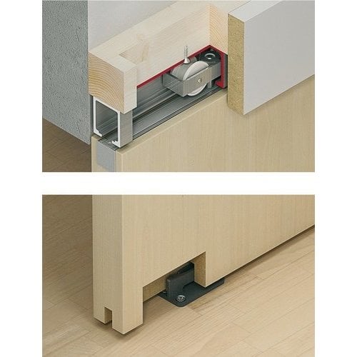 Hafele 940.80.004, Junior 80/B Sliding Door Hardware System With 25/31 ...