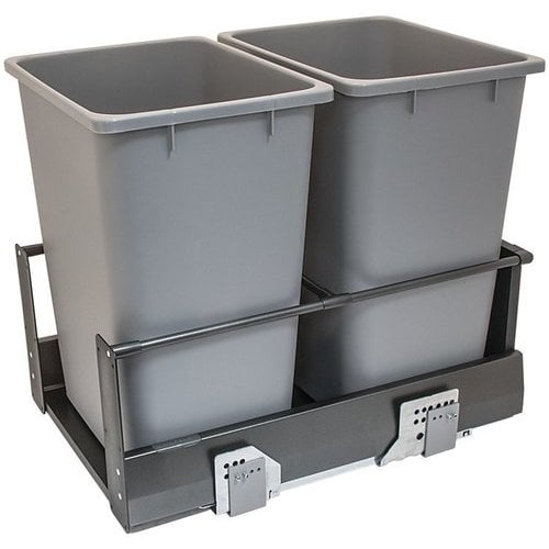 Hafele 503.15.222, 2 x 36 Quart MX Double Waste Bin PullOut, Frame