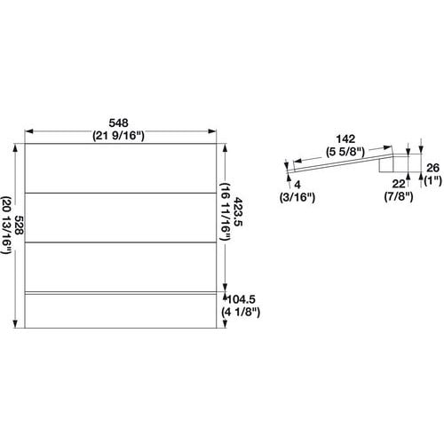 Hafele 556.87.972, Stepped Spice Holder, Fineline, Birch, 24 ...