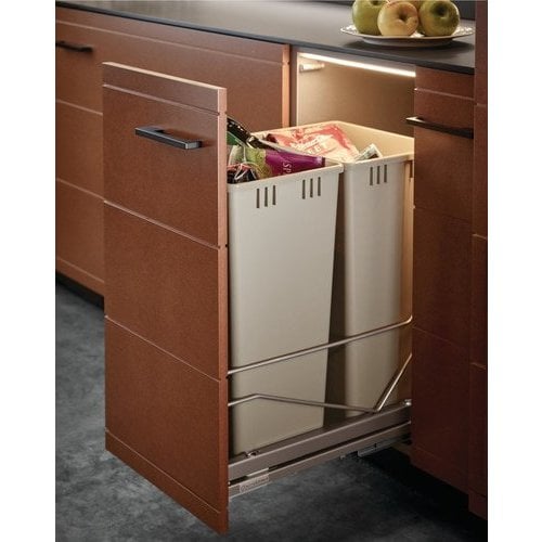 36 Qt Replacement Waste Bin for Cabinet Recycling Pull Out Trash Organizer 