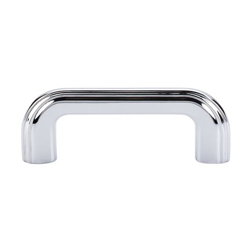 Top Knobs TK222PC, 3 Inch Center to Center Victoria Falls Pull, Polished Chrome