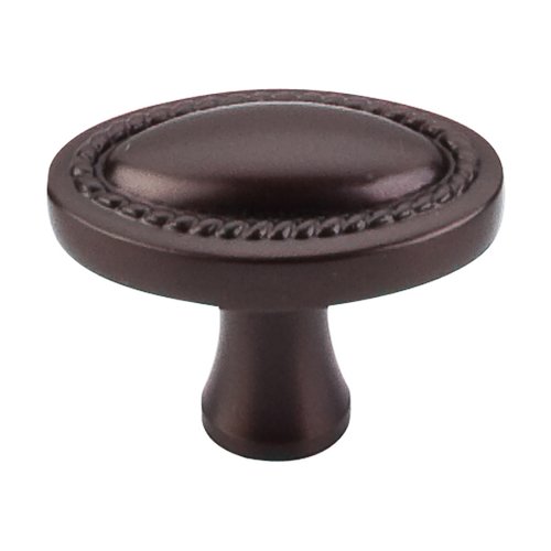 Top Knobs M751, 1-1/4 Inch Length Oil Rubbed Oval Rope Cabinet Knob ...