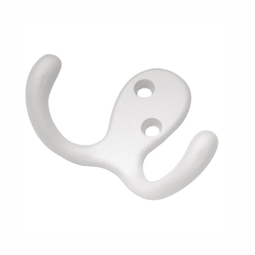 Hickory Hardware P27115W, Double Utility Coat Hook White