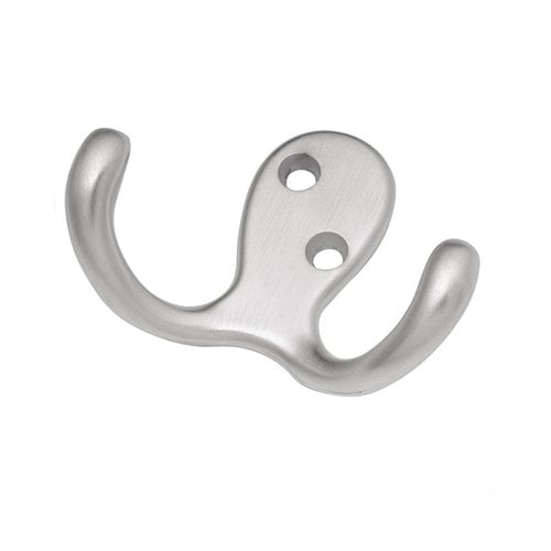 Hickory Hardware P27115SC, Double Utility Coat Hook Satin Chrome