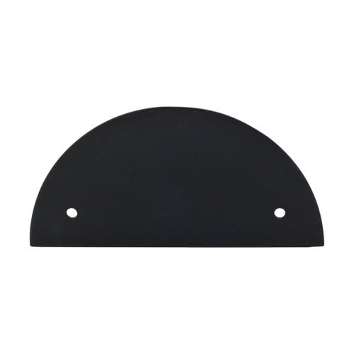 Top Knobs TK54BLK, 5 Inch Length Sanctuary Backplate Half Circle, Flat ...