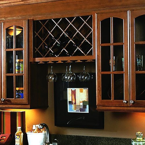 Omega National Products S9600MUF1, 18X12 Maple Stemware Rack