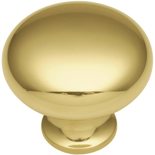 Belwith Keeler BK1303, Solid Brass Knob 11/4" Diameter Polished Brass
