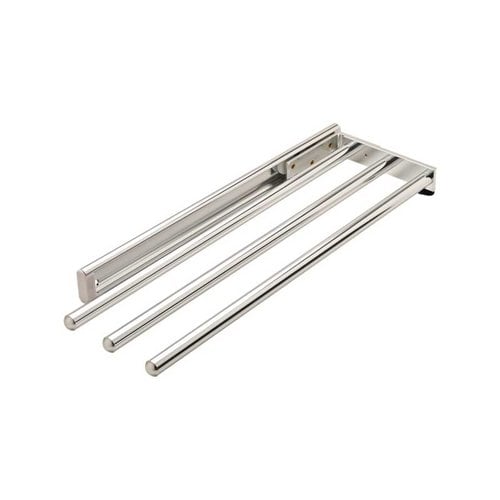 Hafele 510.54.232, Chrome Finish 3 Bar Towel Rack | CabinetParts.com