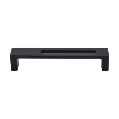 Top Knobs 5 Inch Center to Center Sanctuary II Modern Metro Slot Cabinet Pull, Flat Black