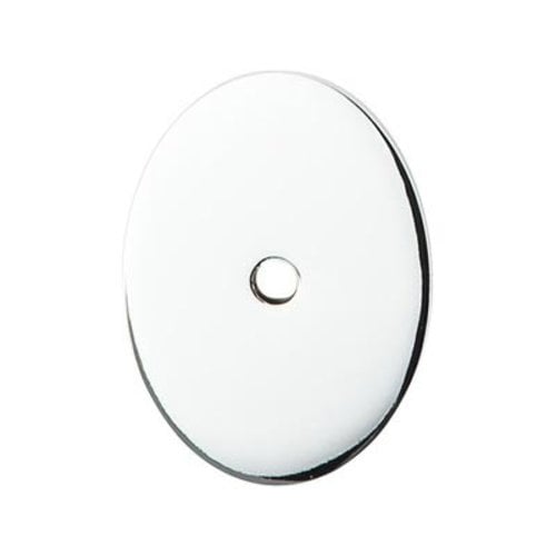 Top Knobs TK62PC, 13/4 Inch Length Sanctuary Backplate Oval, Polished