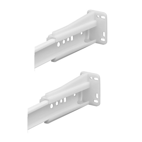 thumbnail image 2 of Face Frame Socket Set For European Drawer Slides – White Plastic (2-Pack) 2 of 5