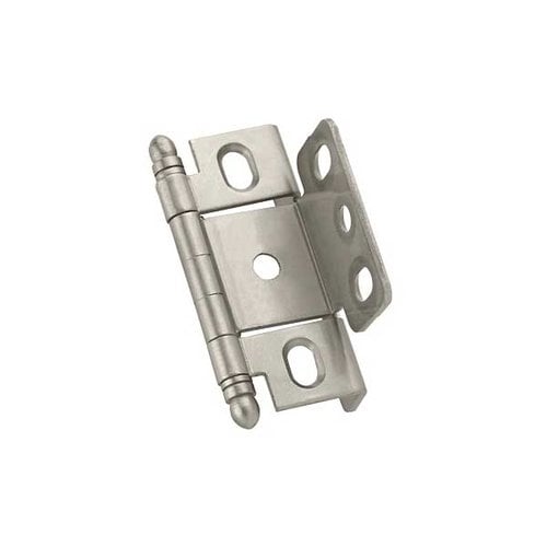 Amerock PK3175TBG10, Full Inset Ball Tip Hinge Satin Nickel, Sold Each ...