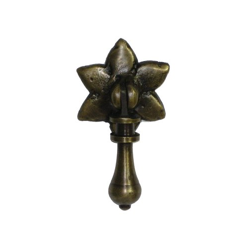 Gado Gado HTP6010, Teardrop Pulls 11/2 Inch Diameter Unlacquered Antique Brass Pendant Pull