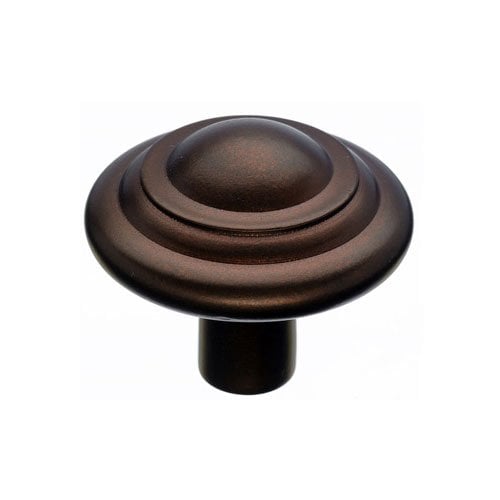 Top Knobs M1478, 1-3/4 Inch Length Aspen Button Cabinet Knob, Mahogany ...