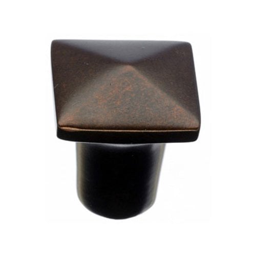 Top Knobs M1508, 3/4 Inch Length Aspen Square Knob, Mahogany