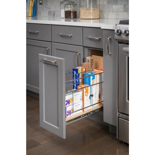 Hardware Resources 5 Inch Width Base Cabinet Pullout With Built In Tray Divider Min Opening 6 Bpotd5 Cabinetparts Com - Kitchen Cabinet Pull Out Tray Divider Hardware Resources 5 Inch Width Base Cabinet Pullout With Built In Tray Divider Min Opening 6 Bpotd5 Cabinetparts Com - Kitchen Cabinet Pull Out Tray Divider