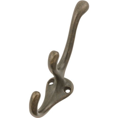 Hickory Hardware 4 Inch Length Triple Coat Hook, Windover Antique