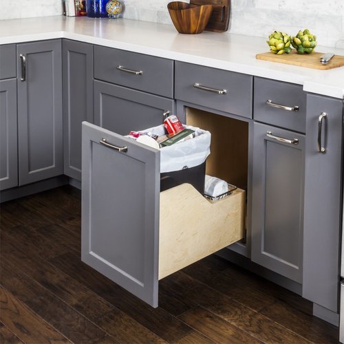 Hardware Resources CDMWBMS35B, 35 Quart Single Wood Bottom Mount