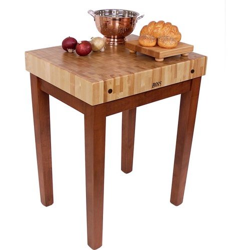 John Boos AB Block with a 10 Thick Maple Butcher Block - in 5 Sizes