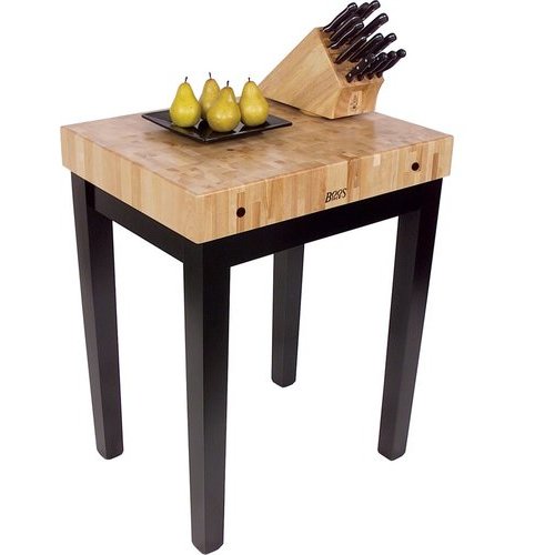 John Boos AB Block with a 10 Thick Maple Butcher Block - in 5 Sizes