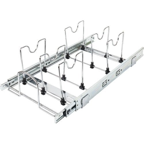 Cleaning Supply Caddy Pullout with Handle Chrome - SCPO2-R