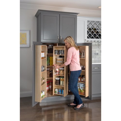 Hardware Resources 12 Inch Width Pantry, 12 Inch Depth Shelves