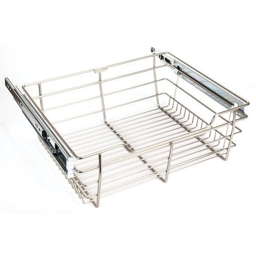 Hardware Resources POB1-16176SN, Heavy Duty Closet Wire Pull out Basket ...