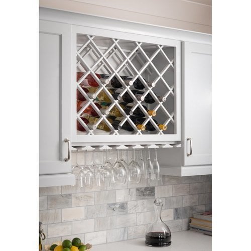 Under cabinet best sale wine holder