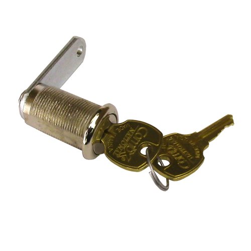 thumbnail interactive-video image 1 of Chicago Lock 3186 Cam Lock Keyed Alike – PW101, 7/16 Threads, Double Sided Key, New 1 of 2
