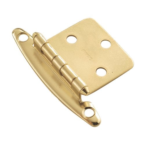 Hickory Hardware P1393, Variable Overlay Hinge Pair Brass Free Swing