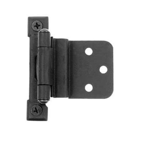 Acorn Manufacturing AJ3BQ, 3/8" Inset SemiConcealed Hinge Black Iron