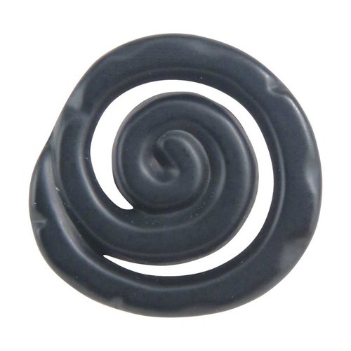 Atlas Homewares 140-BL, Scroll 1-1/2 Inch Diameter Black Cabinet Knob ...