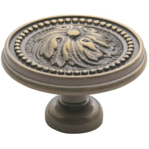 Baldwin Hardware 4931050, 11/2 Inch Diameter Ornamental Knob, Antique Brass